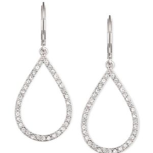Anne Klein Pavé Crystal Teardrop Earrings
